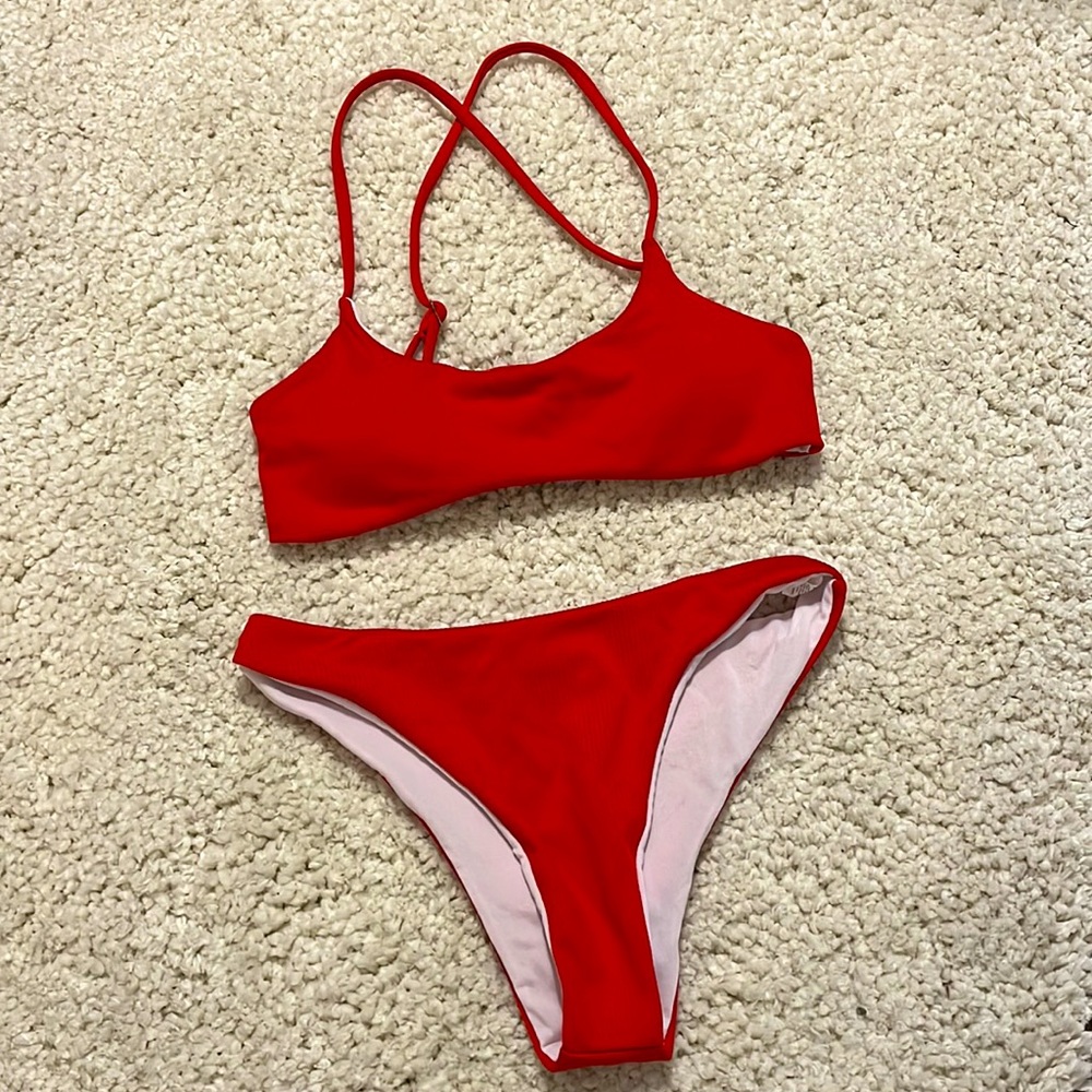 Red bikini from shein